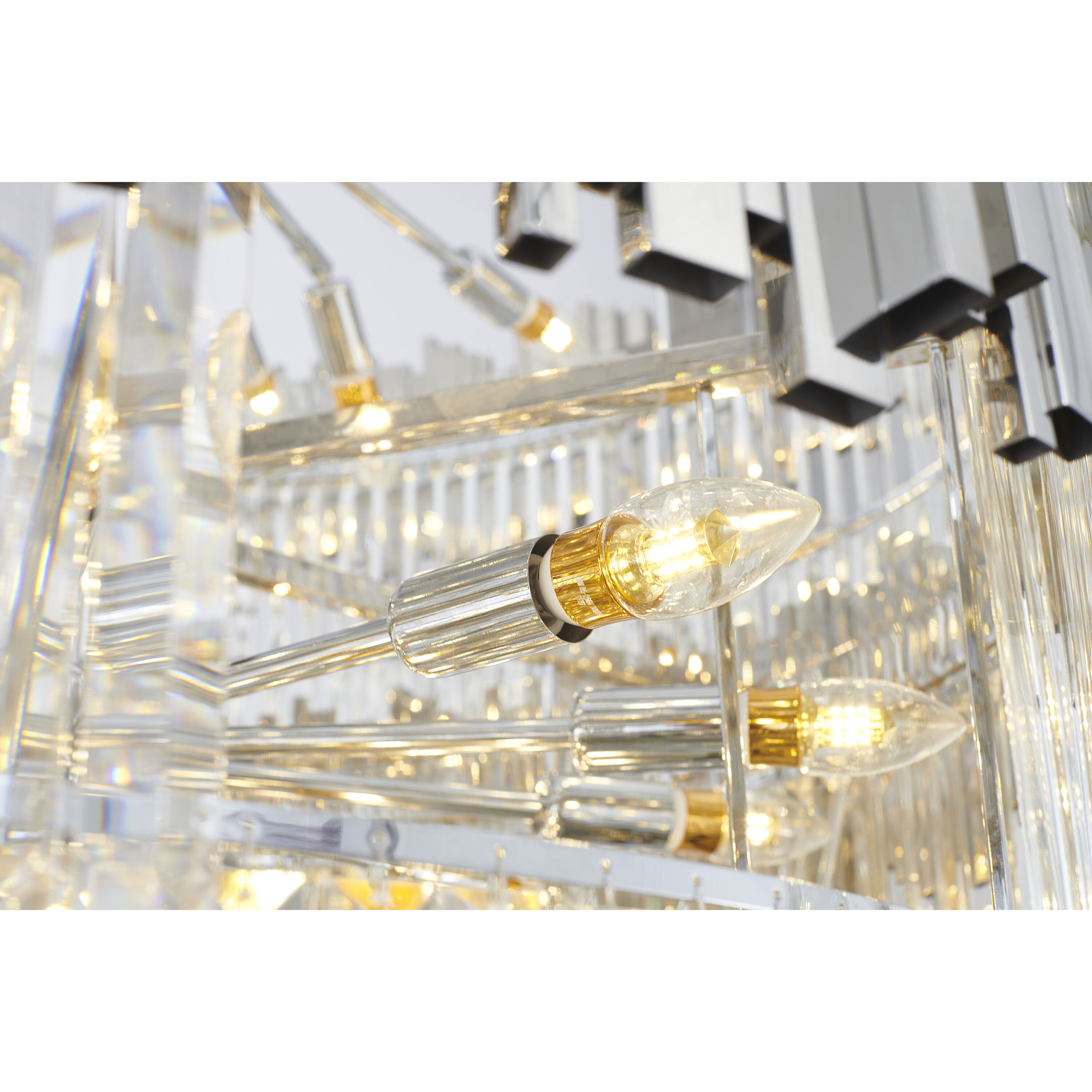 Canada 60 Light 43.4 inch Chrome Chandelier Ceiling Light